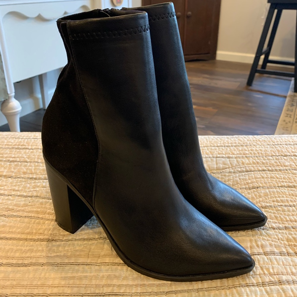 Essex So Me black mid-calf bootie size 10 NWOB